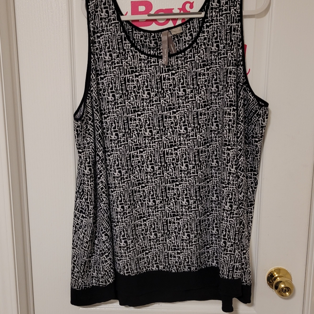 (4X)  Sleeveless blouse